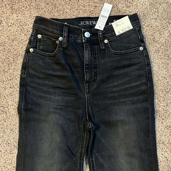 J.Crew High-rise slim demi-boot jean in Charcoal wash - Picture 7 of 8